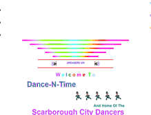 Tablet Screenshot of dance-n-time.com